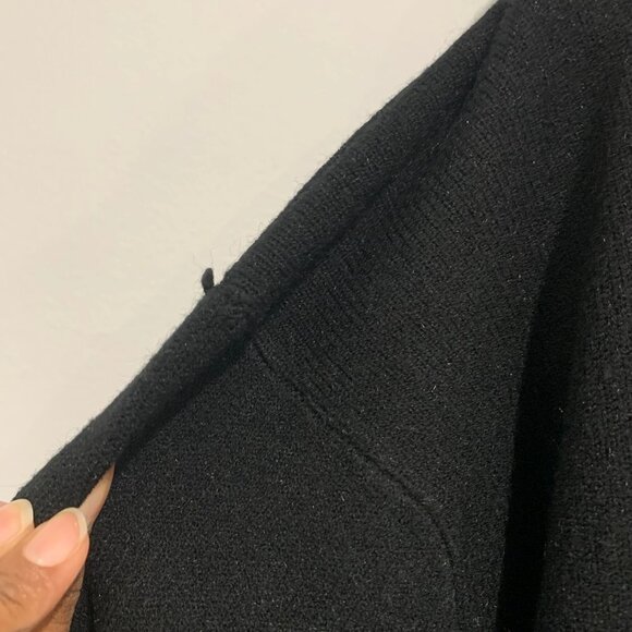 LJVE Women Black Pattern Long Sleeve Sweater Top Size M - Picture 3 of 9